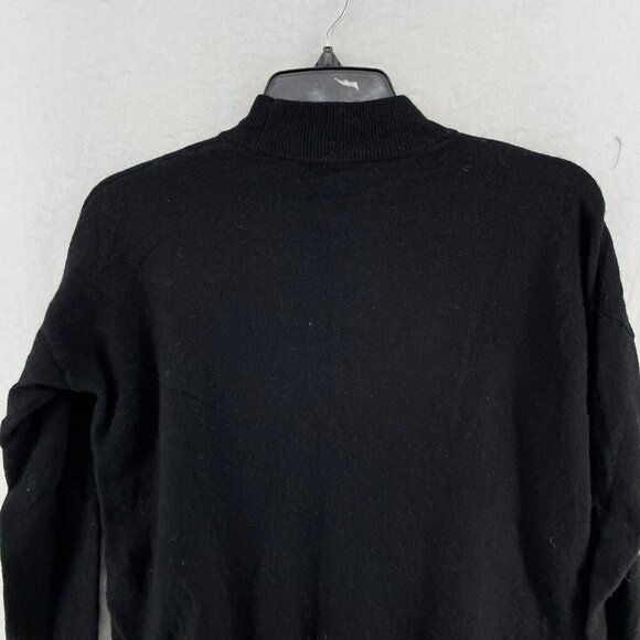 Madewell Sweater Women's Sz 2XS Black Turtle Neck Merino Alpaca Blend Pullover - Picture 8 of 13